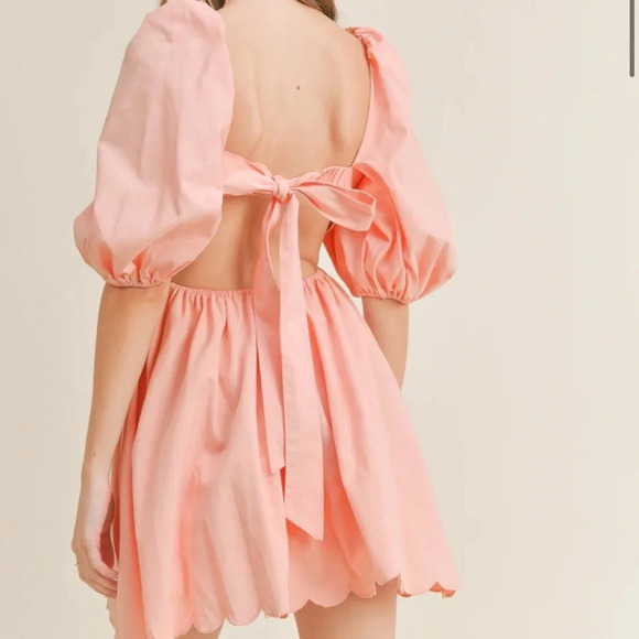 Mable Marlee Scallop Embo Dress Size Large - Picture 2 of 10